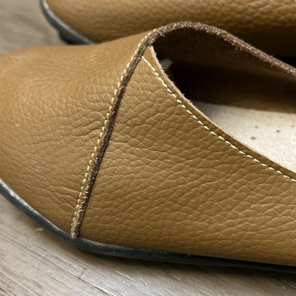 SOCOFY LEATHER SLIP ON FLATS/SLIDES 38=7 - Picture 5 of 16